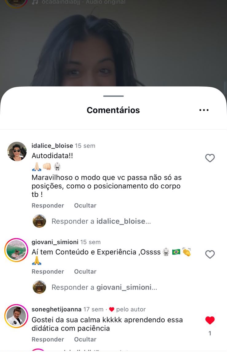 Aluno da Oca da Índia treinando, resultado 3