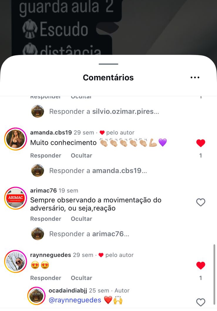 Aluno da Oca da Índia treinando, resultado 7