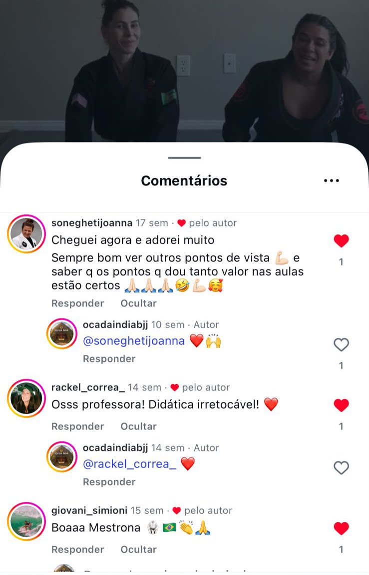Aluno da Oca da Índia treinando, resultado 4