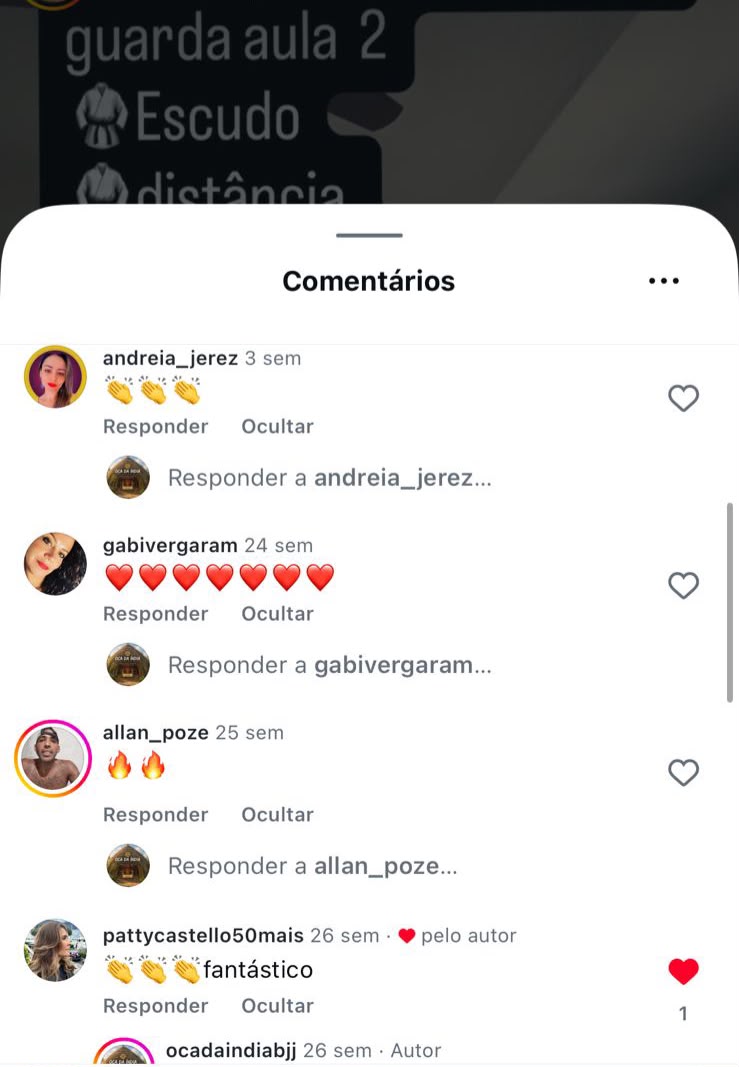 Aluno da Oca da Índia treinando, resultado 9
