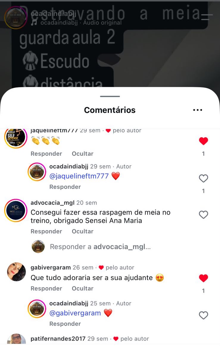 Aluno da Oca da Índia treinando, resultado 8